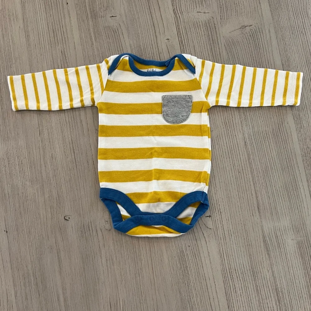 EUC Striped Long-sleeved Bodysuits - Picture 7 of 11